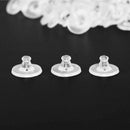 50x Heavy Duty Rubber Earring Backs Sleeves Holders Stoppers Soft Nut Silicone