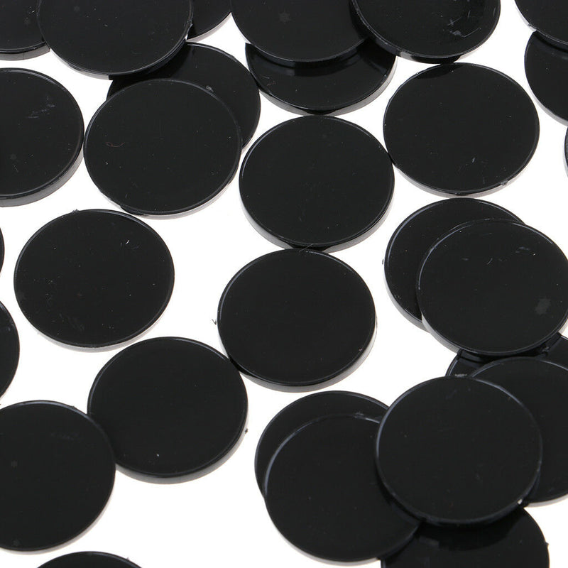 20Pcs Plastic Round Bases Stand Parts for War Gaming Figures Games Workshop