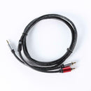 1.8m 3.5mm Jack Male to 2 RCA Aux Stereo Cable for Home Theater Amplifier
