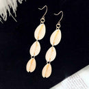Creative Shell Dangle Ear Hook Elegant Women Long Drop Earrings Jewelry