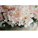 Upscale 6 Heads Artificial Hydrangea Simulation Flowers Bouquet Decor Pink