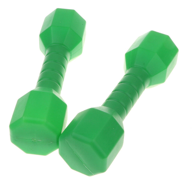 4 pcs Kids Plastic Dumbbells Sports Exercise Toys Green & Pink
