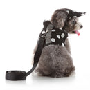 Pet Dog Vest Harness with Hat Pet Costume Party Clothes Round Dot-XS