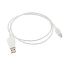Micro USB LED Cable, 3.3ft Cool Colorful Visable Flowing Light Data Sync / Fast