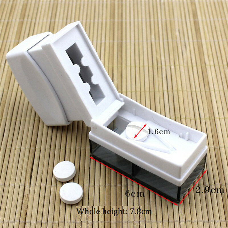 1x Pill Cutter Splitter Divide Storage Medicine Cut 1/2 1/4Divide Storage BX