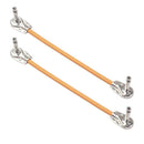 2 Pieces 6.35MM Male to Male Guitar Audio Connector Adapter Accessory