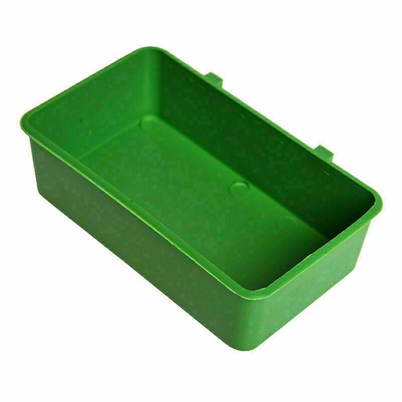 Food Water Dish Plastic Parrot Bathing Bird Pigeons Cage Sand Feeding CupK R7W4