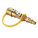 Propane Natural Gas 1/4 inch Quick Connect Kit - Shutoff Valve & Full Flow