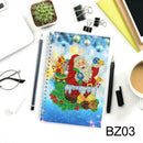 DIY Santa Claus Special Shaped Diamond Painting 50 Page A5 Notebook Notepad
