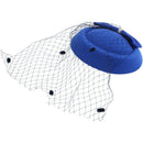 Women's Fascinators Hat Pillbox Hat Cocktail Party Hat with Dot Veil Bowkno R7R7