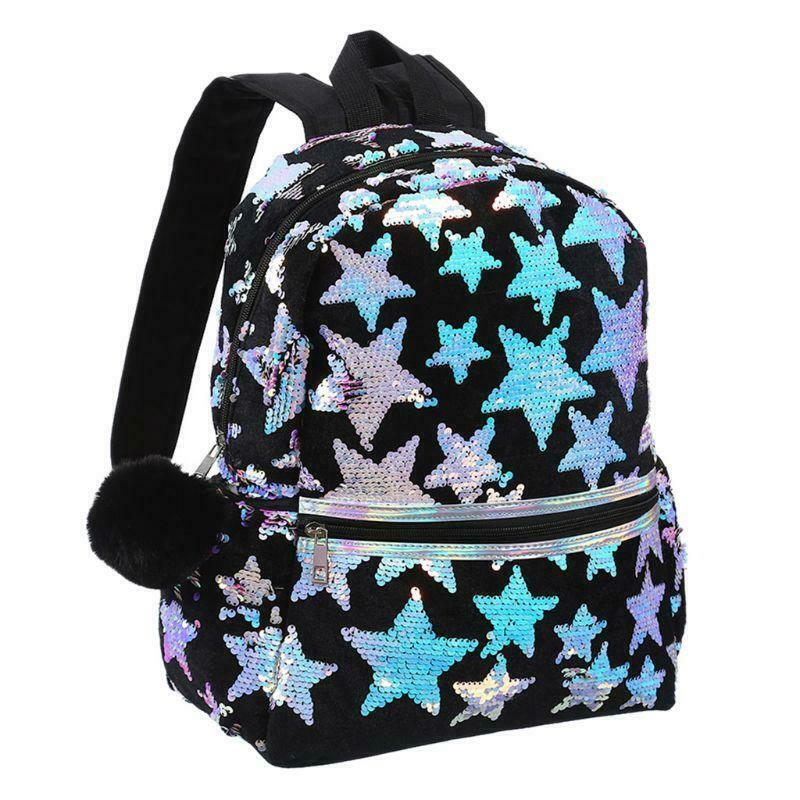 Fashion Star Sequins Backpack Women Schoolbags Large Capacity Student Book Bag