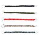 5Pcs Paracord Keychain Carabiner Hook Braiding Lanyard Utility Survival Kit