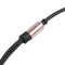 3.5 mm dual connector male - female jack adapter cable audio tone black gol S1G6