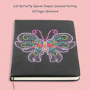DIY Butterfly Special Shaped Diamond Painting 100 Pages Notebook Sketchbook