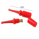 1 Pair New Single Mini Grabber Test Hook Clip Probe For Multimeter