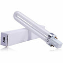 New Professional Electronic 2pcs 365nm 9W Nail Dryer UV Lamp Light Bulb Tub D5W9