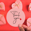 500pcs Pink Label Stickers Thank You Stickers Seal Labels Wedding Party DecSEAU