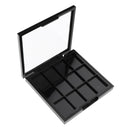 12 Slots Plastic Empty Eyeshadow Makeup Palette with Clear Lid for Concealer
