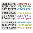 3 Packs Stencils Crafts Templates Scrapbooking Alphabet Stencil Reusable
