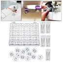 30Pcs Plastic Domestic Sewing Machine Bobbin Spools & 11/12/14/16/18 Sewing