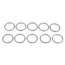 10Pcs Split Key Chain Ring Loose leaf Rings For Keychain ,Crafts Black-32mm