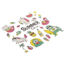 clothes flamingo  patches heat transfer stickers diy iron on appliques ME