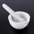 White 60cm Kitchen Porcelain Pestle And Mortar Mixing Bowls with Pour Spout Kit