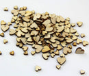 100pcs Rustic Wooden Love Heart Wedding Table Scatter Decoration Crafts LJ