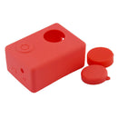 Rubber Gel Silicone Protective Soft Back Skin Case Cover For SJCAM Cam Red