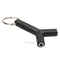 2pcs 3.5mm Stereo Audio Jack Earphone Headphone 2 Way Y Splitter Adapter Keyring