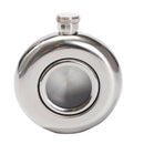 5oz Round Hip Flask Portable Stainless Steel Liquor Whiskey Wine Alcohol Cap