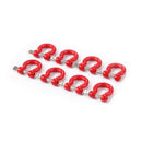 8pcs Metal Rescue Hook Front/Rear Bumper Pull Ring Kit for Hpi Axial RC Car