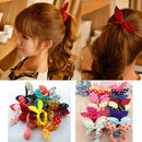 Fashion 10pcs Hair Tie Band Ponytail Holder Elastic Rubber Clear Women BD3C