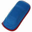Car Shape Kids Spectacles Eyeglasses Glasses Zip Case Blue