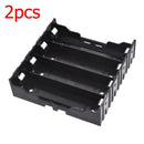 2pc 18650 Battery Box Holder Batteries Case cover Pole Black Cell in parallel