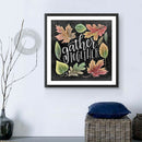 Diamond Painting Blackboard Leaves 5D Full Round Rhinestone Picture 30x30cm