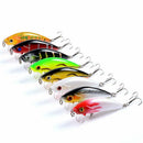 8pcs Bionic Minnow Fishing Lures Wobblers Artificial Hard Baits Treble Hook