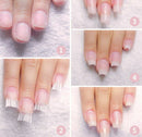 10pcs White Nail Form Fiberglass for Nail Quick Extension Acrylic Tips DIY  OZ