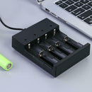 18650 Lithium Battery Charger 4.2V 0.3A 4 USB Slots Independent Charger