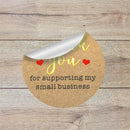 500pack/roll Round Thank You Stickers Round Handmade Food Gift DIY Gifts Labels