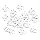 20 Pieces Stainless Steel Good Luck Elephant Charms Pendants Spacer Beads