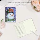 DIY Christmas Snowman Special Shaped Diamond Painting 60 Pages A5 Notebook