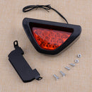 12V Red Triangle Flash LED Lights Rear Tail Brake Warning fit for Motorcycle ATV