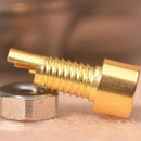 3lot Pure Copper Headset Connector MMCX Socket Screw Nut Earphone Headphones