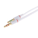 2x 3.5mm Stereo Audio 1 Female To 2 Male Headphone Mic Y Splitter Cables