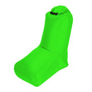 Inflating Beach Camping Lounger Back Pillow Chair Air Bed Lazy Sofa Green