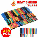 328Pcs Assorted 2:1 Heat Shrink Tubing Tube Cable Sleeving Wrap Wire Kit 8-Sizes
