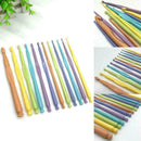 12pcs 2-10mm Plastic Crochet Hooks Kit Knitting Needles Yarn Weave Craft To V2K7