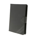 9-10'' Tablet Case Folio PU Leather Stand Folding Flip Cover Black