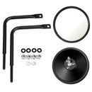 Door Off Mirror for Jeep Wrangler Side Mirrors Circular Rear View Quick Rel
